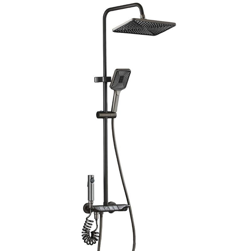 Wall-mounted piano shower faucet device