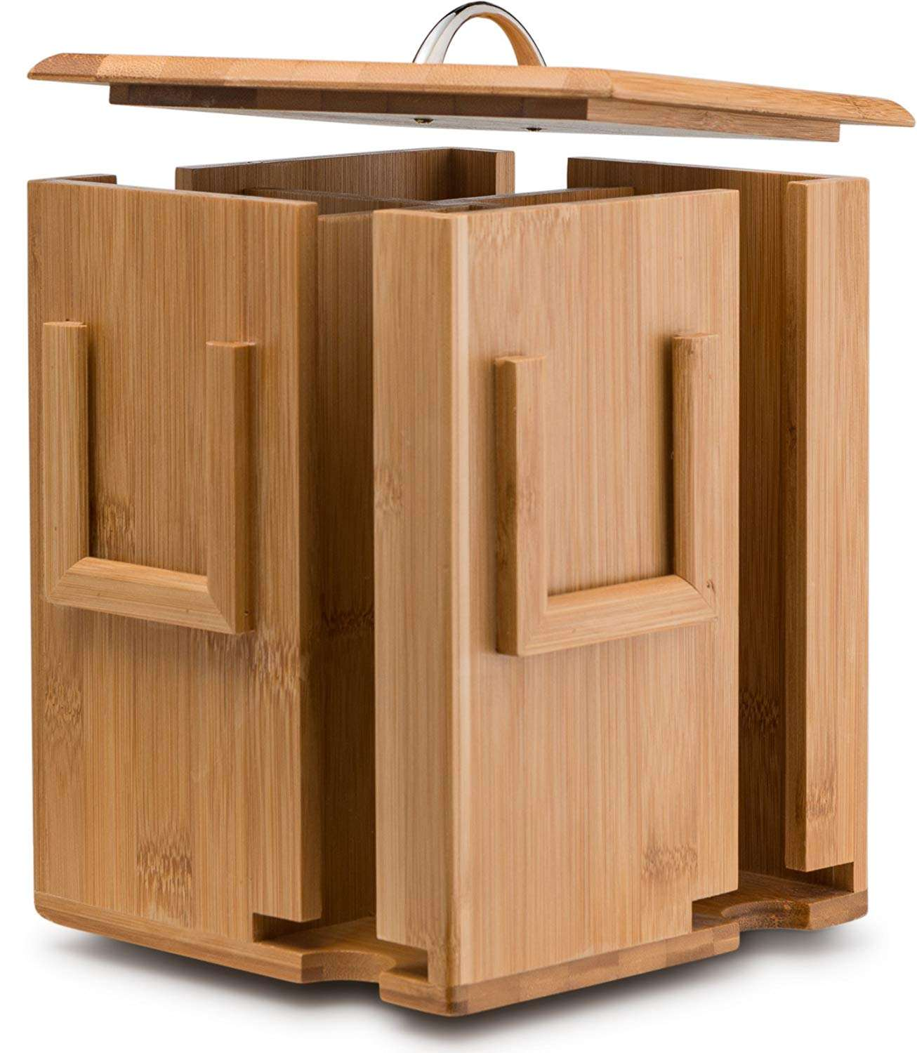 360-degree rotating multi-functional tea bag and coffee bag storage box