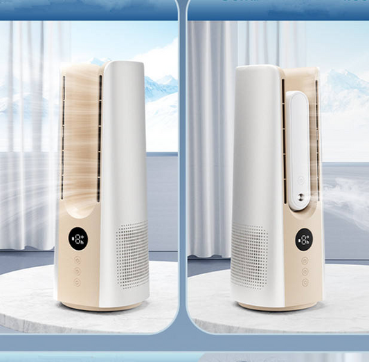 Household bladeless fan air purification cooler