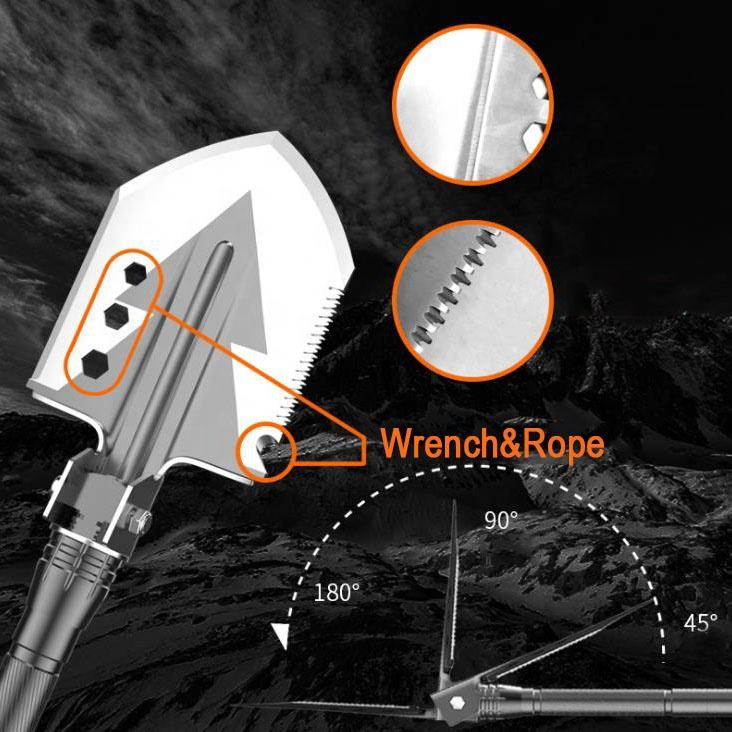 Multifunctional soldier shovel and axe set