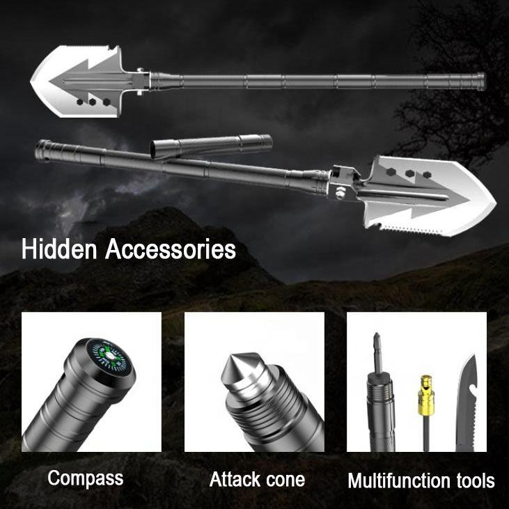 Multifunctional soldier shovel and axe set