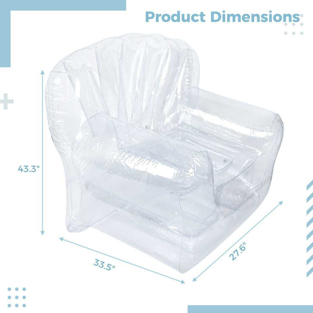 Indoor and outdoor transparent inflatable sofa
