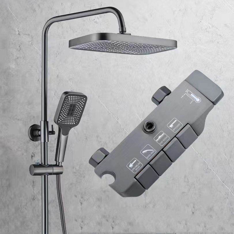 Wall-mounted piano shower faucet device