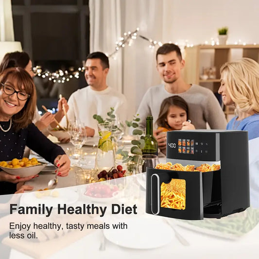 Large-Capacity Visual Multifunctional Color Screen Air Fryer