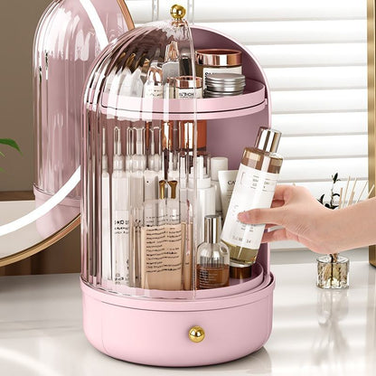 Rotating Birdcage Cosmetics Storage Box