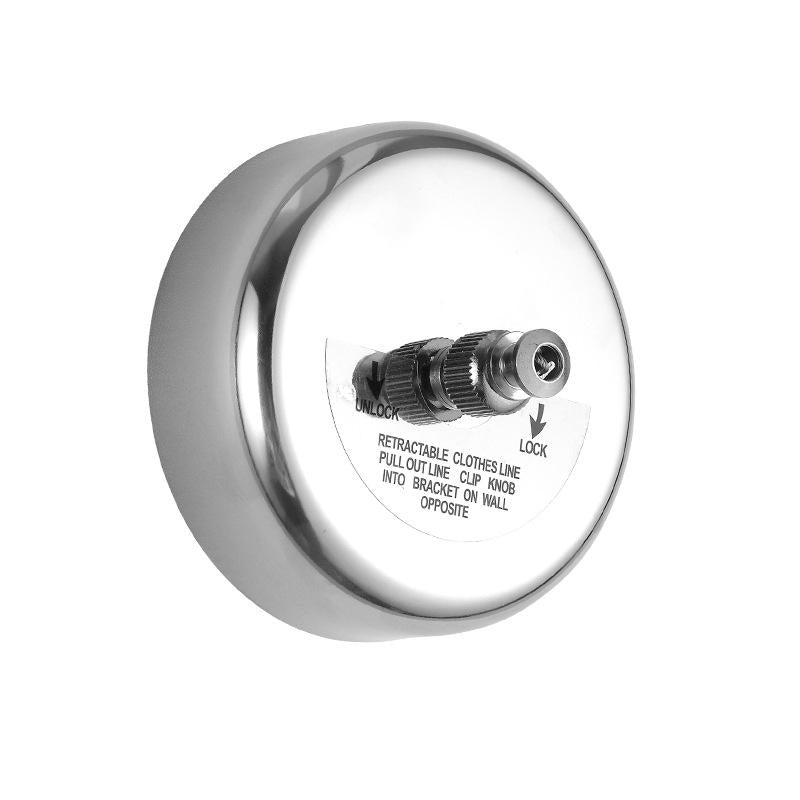 Household punch-free stainless steel retractable clothesline