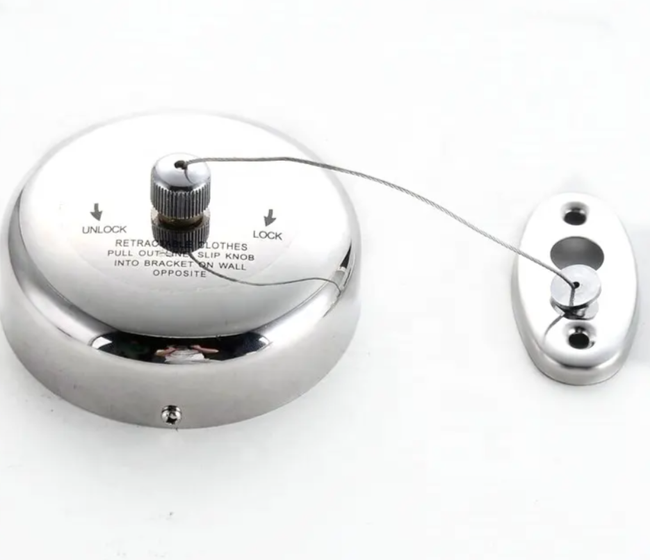 Household punch-free stainless steel retractable clothesline