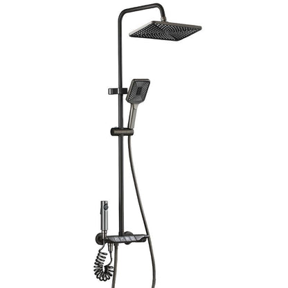 Wall-mounted piano shower faucet device