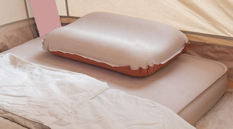 Portable automatic inflation cheese pillow