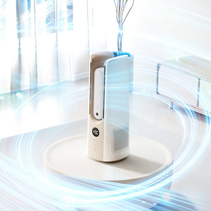 Household bladeless fan air purification cooler