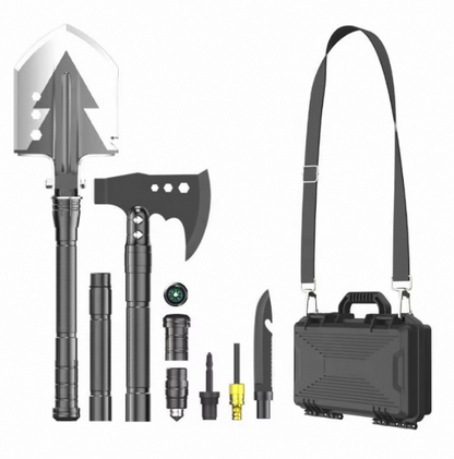 Multifunctional soldier shovel and axe set