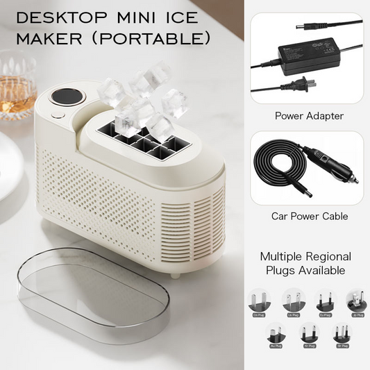 High-end portable ice maker, suitable for both household use and vehicle-mounted applications.