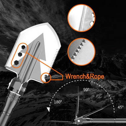 Multifunctional soldier shovel and axe set