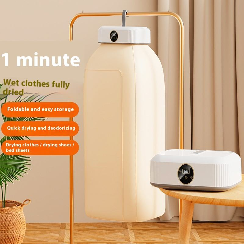 Compact foldable household dryer