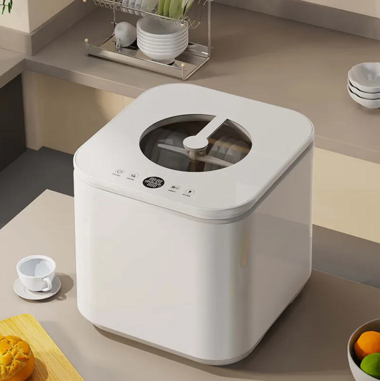 Portable countertop dishwasher for home use without installation