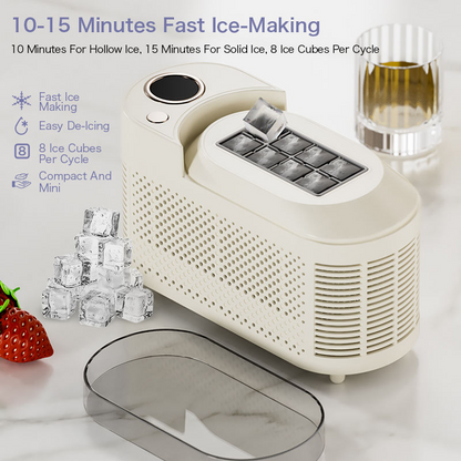 High-end portable ice maker, suitable for both household use and vehicle-mounted applications.