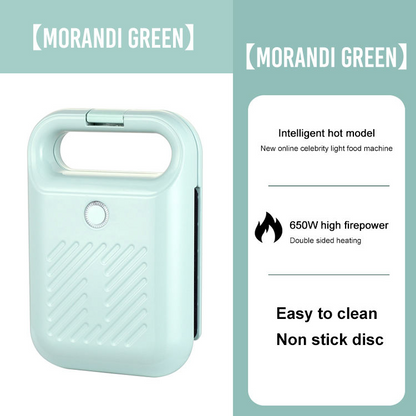 Household multi-functional sandwich quick-cooking breakfast machine