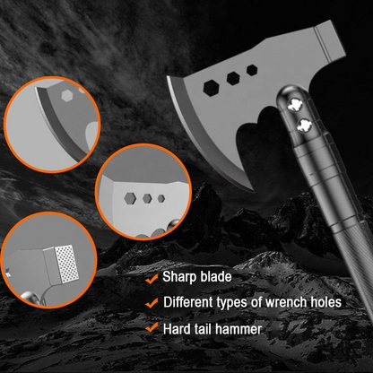 Multifunctional soldier shovel and axe set