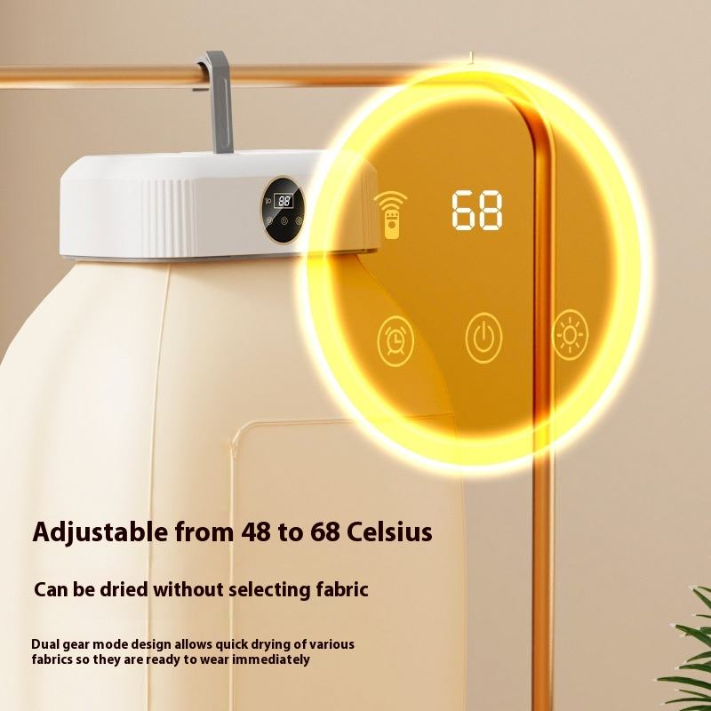 Compact foldable household dryer