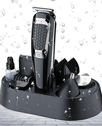 Exquisite five-in-one rechargeable hairbrush and shaving set