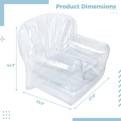 Indoor and outdoor transparent inflatable sofa