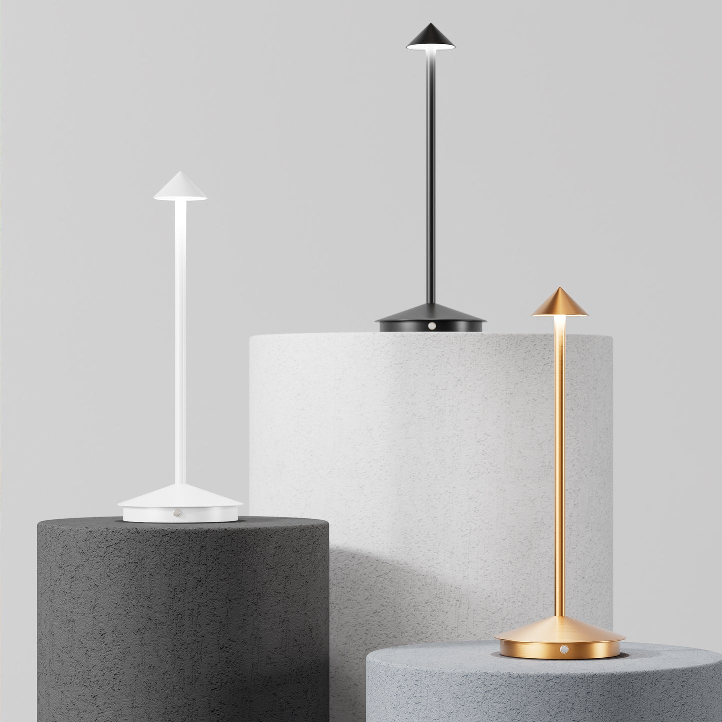 European-style modern minimalist all-aluminum metal luxurious charging desk lamp