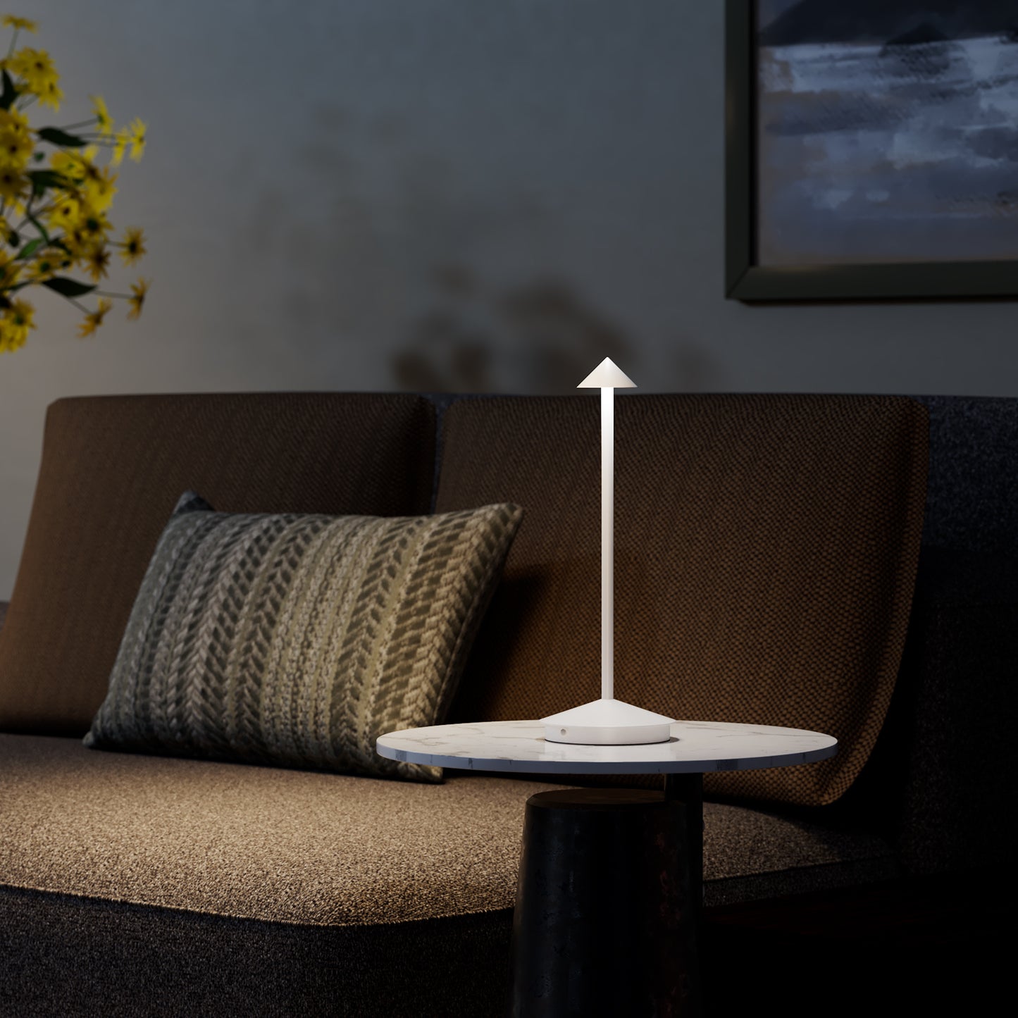 European-style modern minimalist all-aluminum metal luxurious charging desk lamp