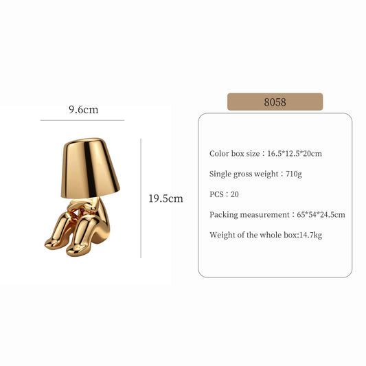 Little Golden Man Desk Lamp