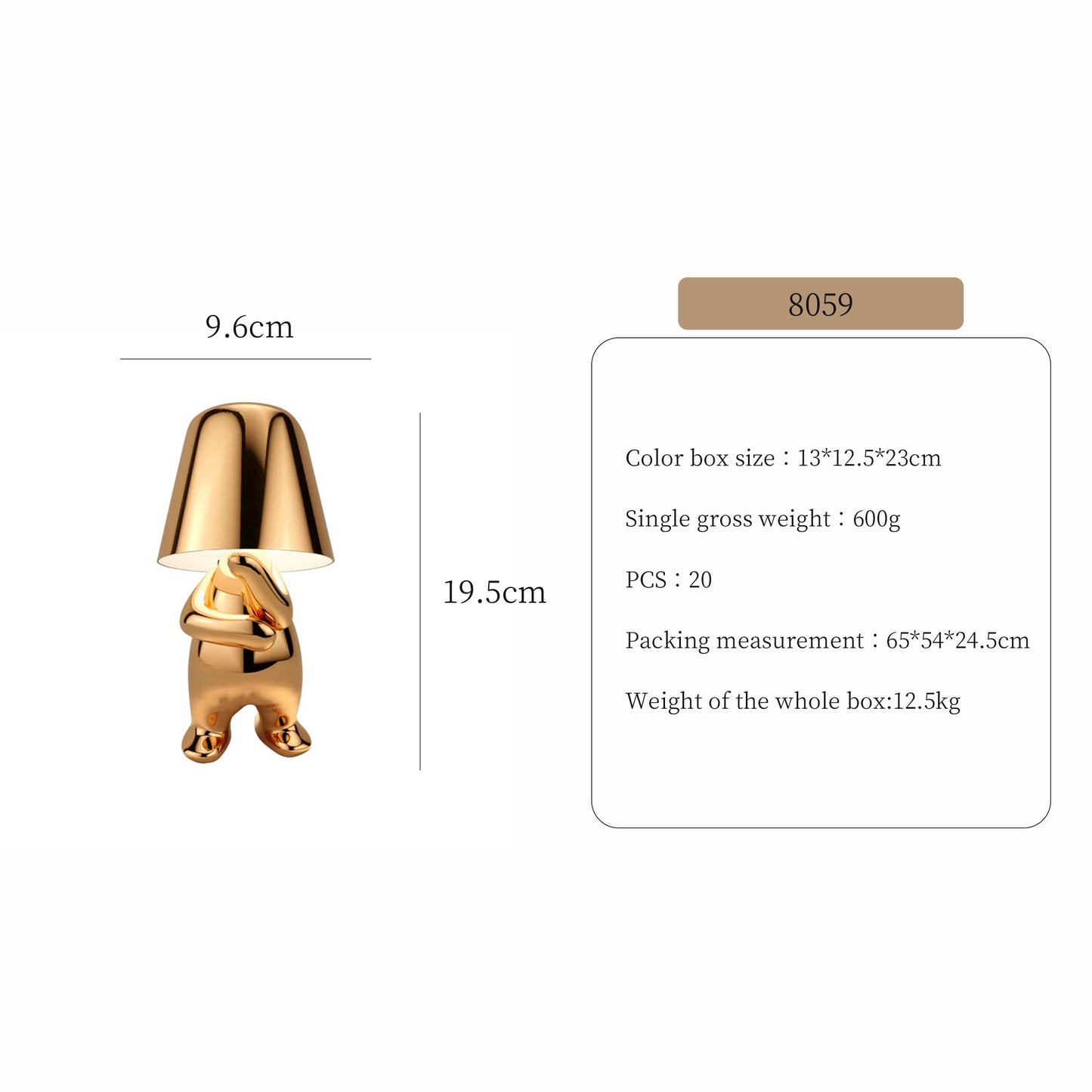 Little Golden Man Desk Lamp